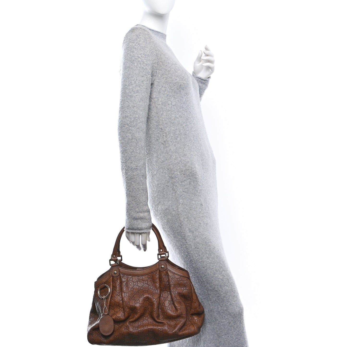 Guccissima Medium Sukey Tote Brown