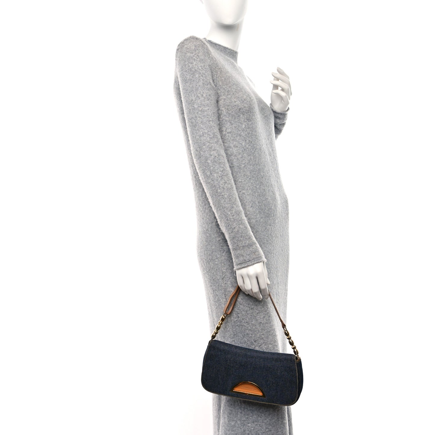 Denim Malice Shoulder Bag Dark Blue