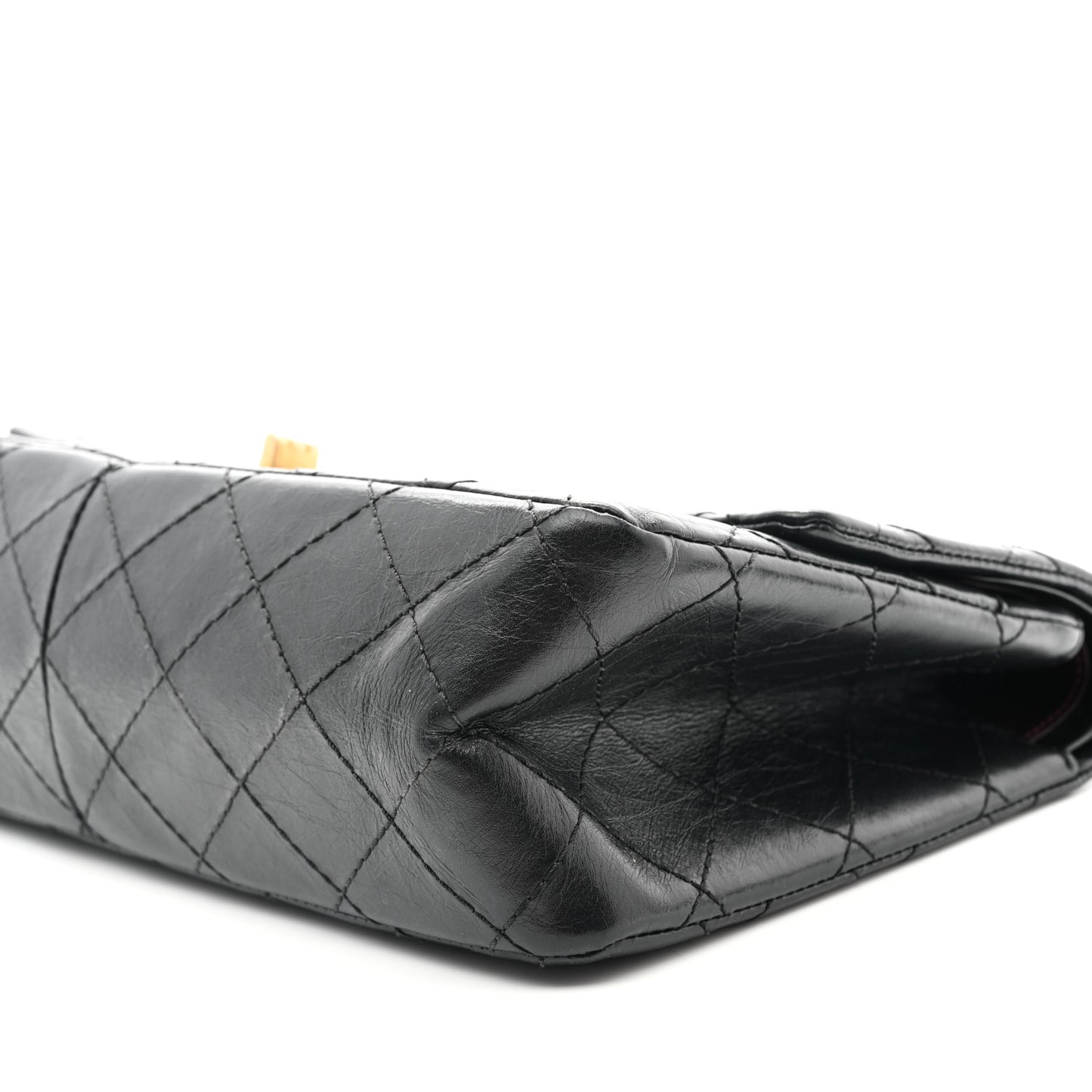 Aged Calfskin Quilted 2.55 Reissue 226 Flap Black