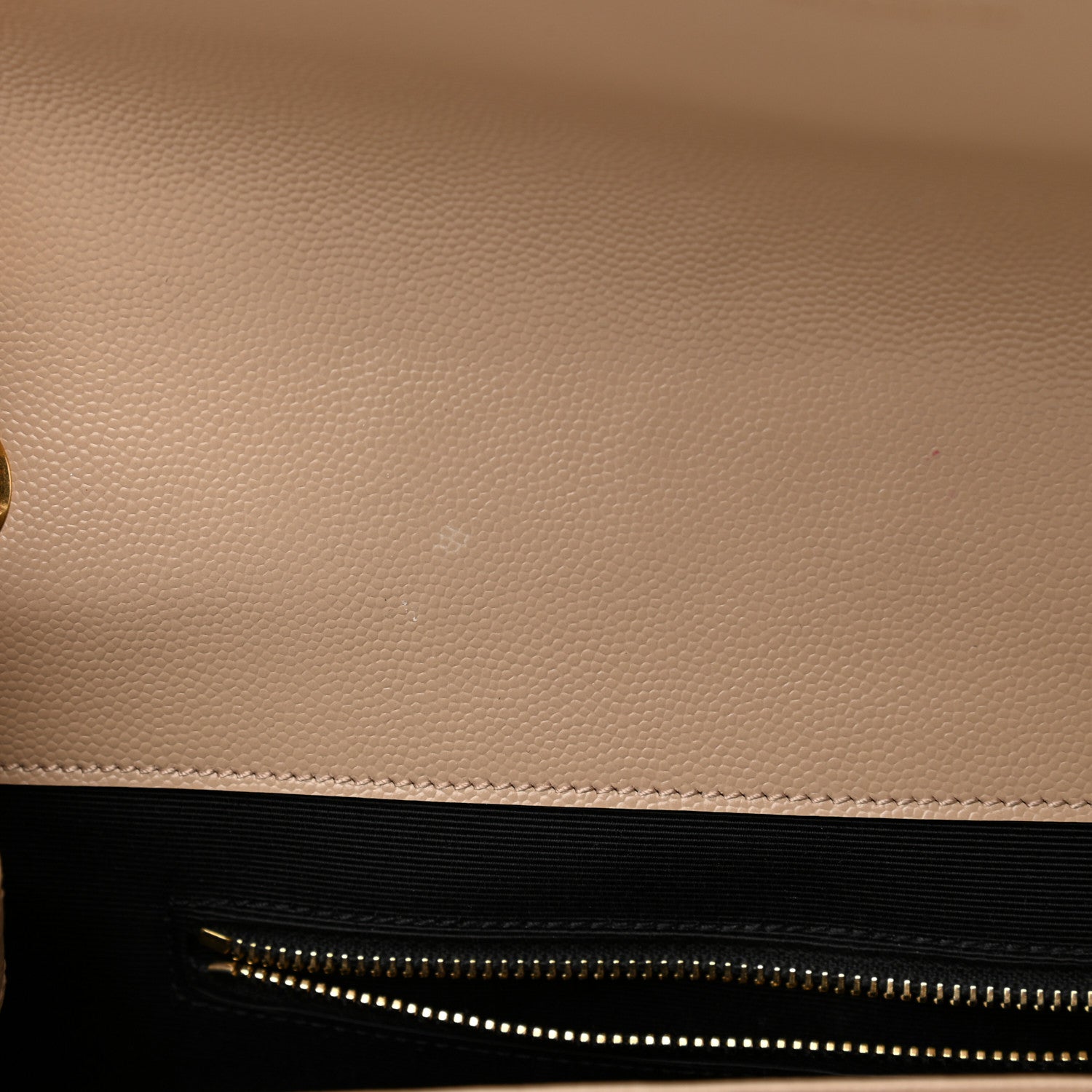 Saint Laurent Grain De Poudre Matelasse Chevron Large Monogram Satchel Dark Beige 11 of 11