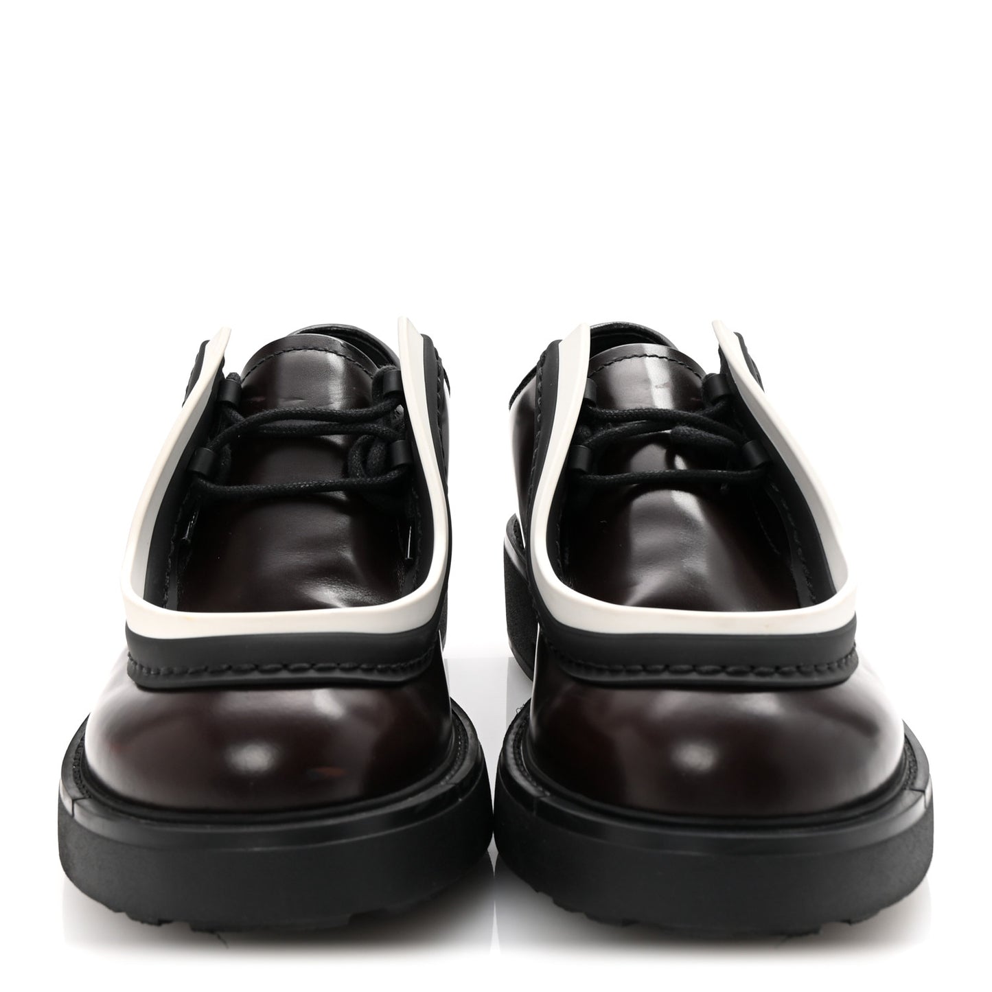 Spazzolato Rois Monolith 55mm Derby Loafers 8 Dark Brown Black