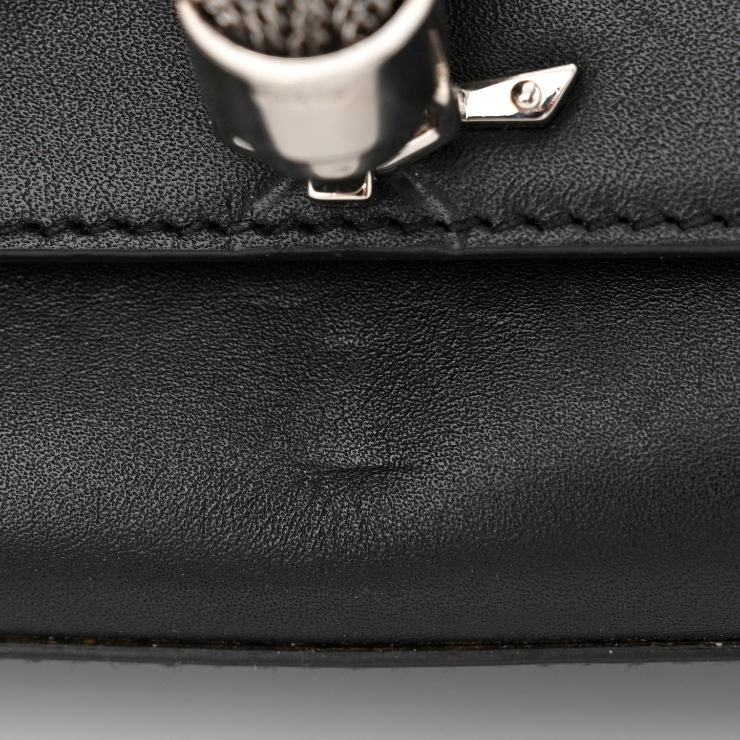 Smooth Calfskin Medium Classic Monogram Kate Tassel Satchel Black