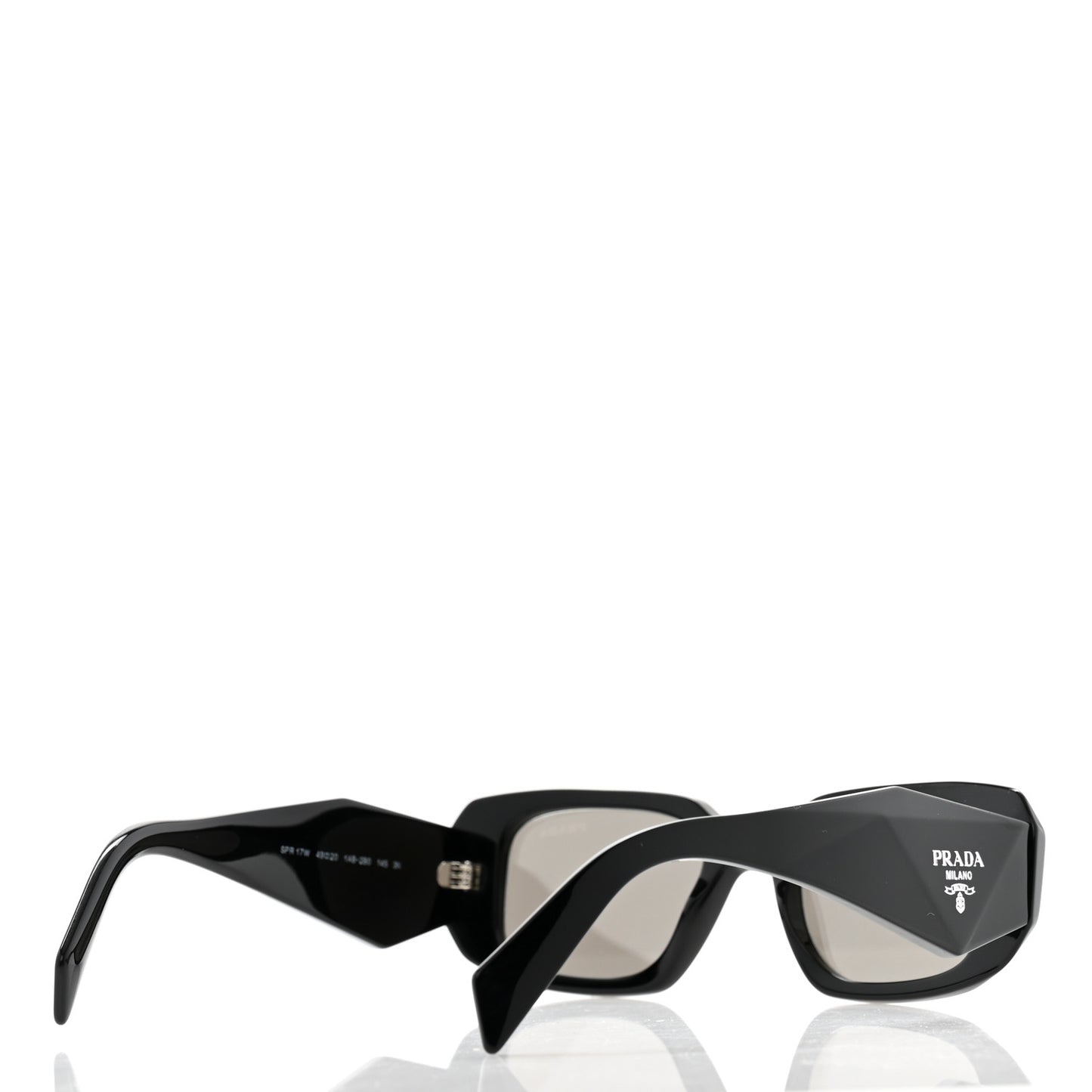 Acetate Symbole Sunglasses SPR 17W Black