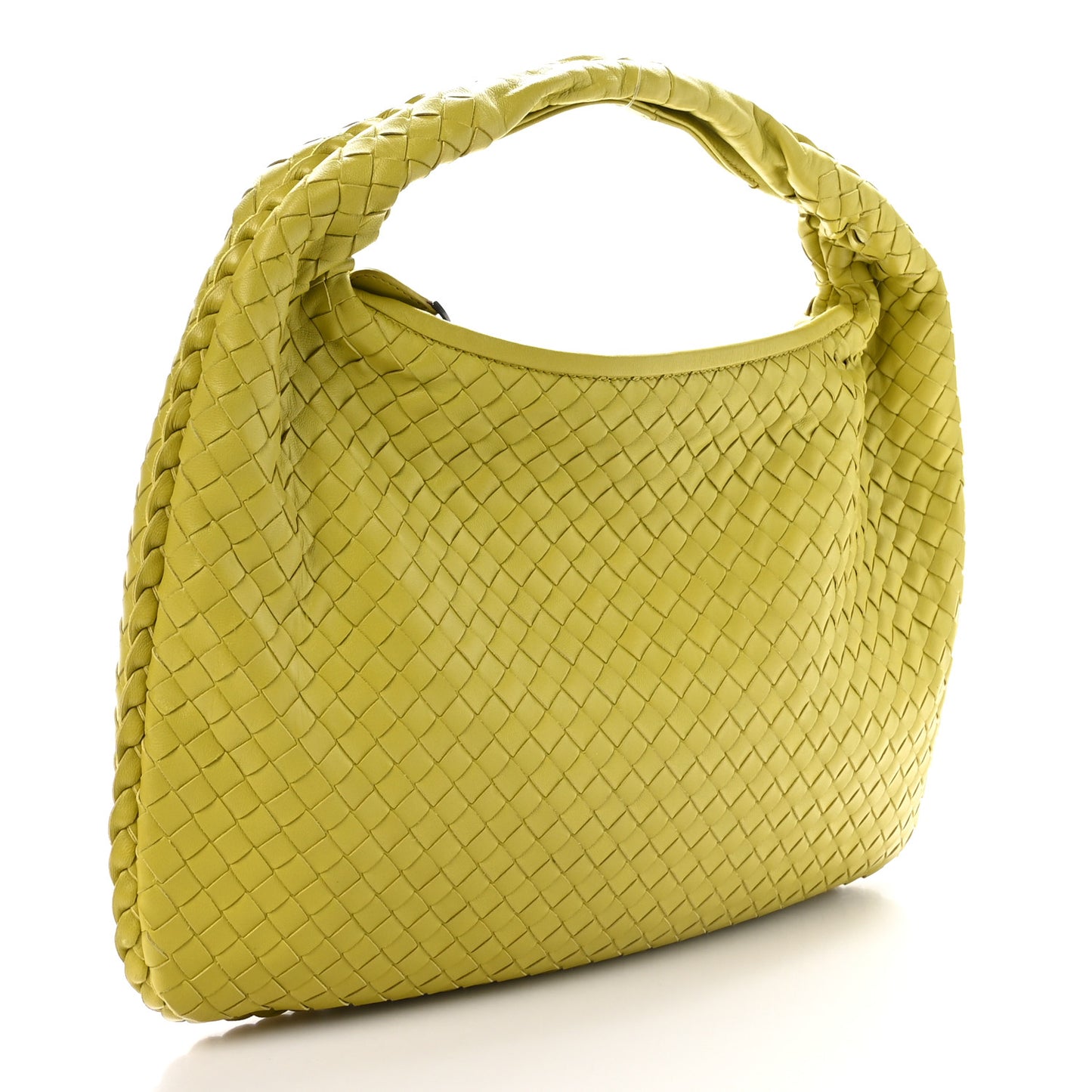 Nappa Intrecciato Medium Veneta Hobo Buttercup