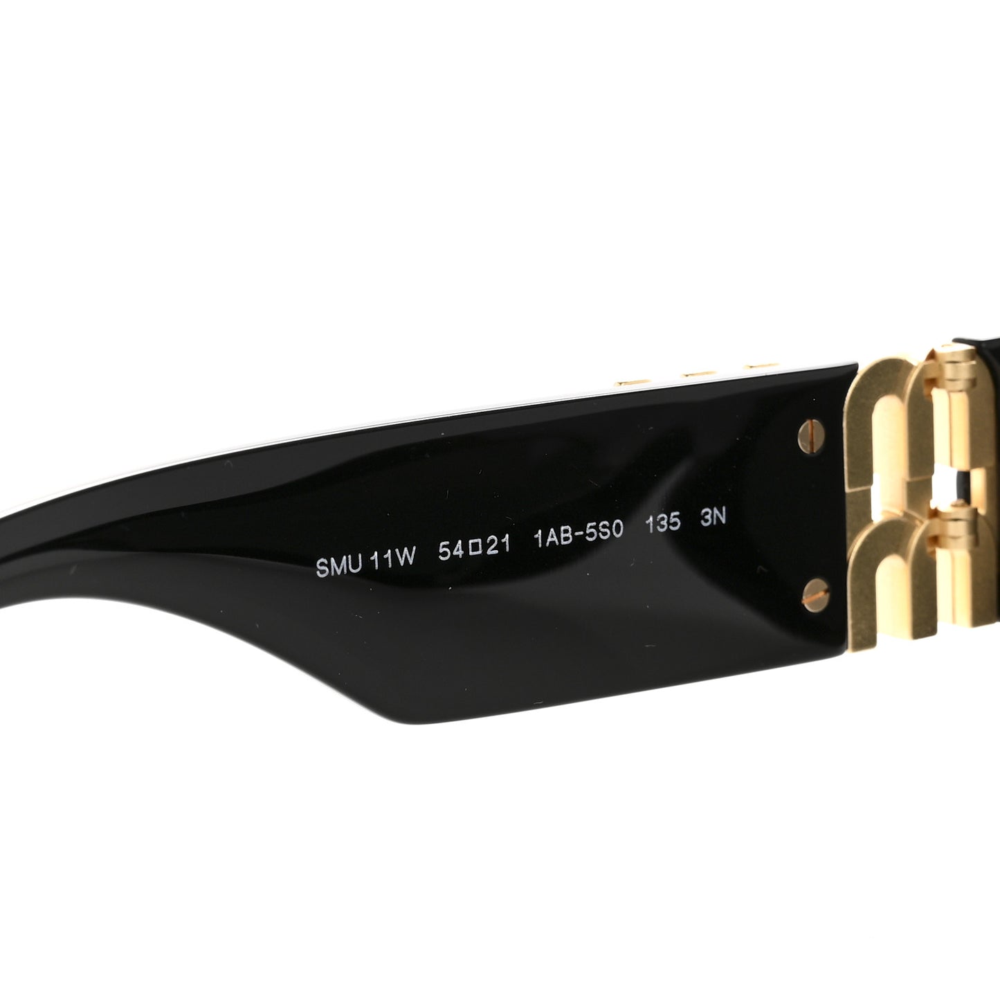 Acetate Oval Glimpse Sunglasses SMU11W Black