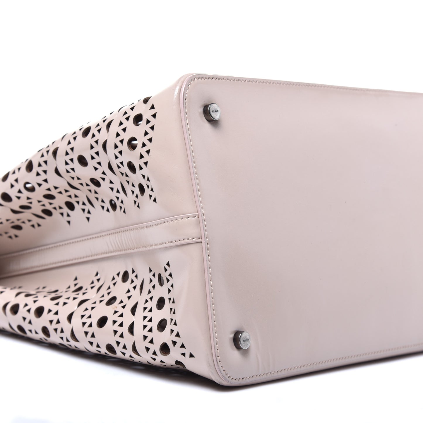 Calfskin Laser Cut Large Vienne Tote Sable