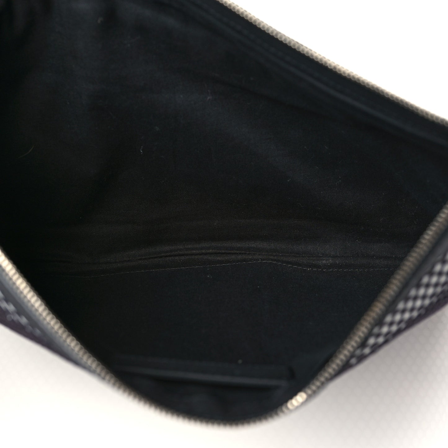 Nylon Mesh Lambskin Classic Silver Hardware Large Clip White Black