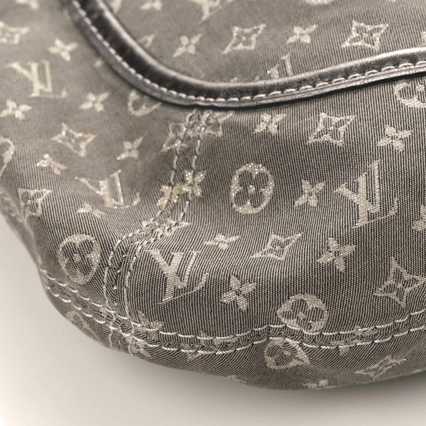 Mini Lin Monogram Besace Angele Platine