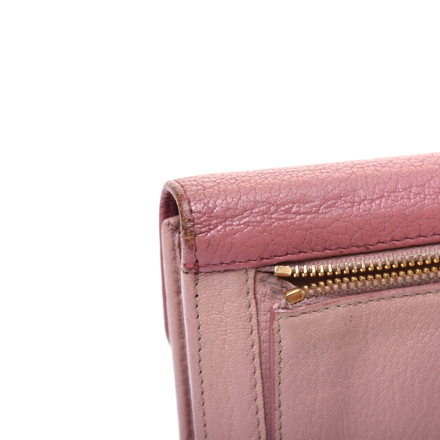 Goatskin Madras Bi-Color Continental Wallet Anticho Orchidea
