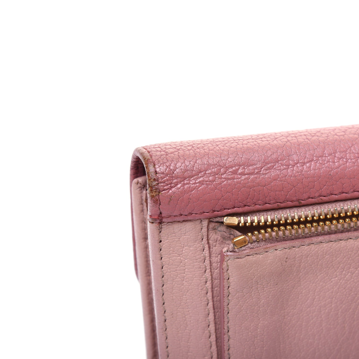 Miu Miu Goatskin Madras Bi-Color Continental Wallet Anticho Orchidea 25 of 26