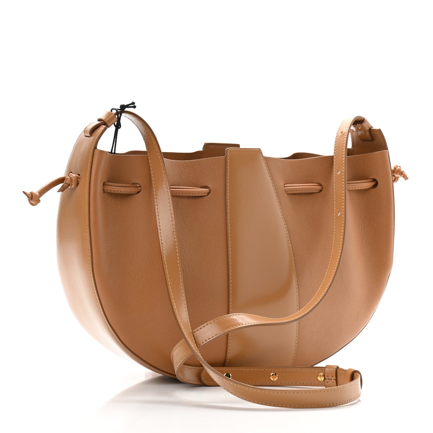 Tumbled Calfskin Lilium Bag Caramel