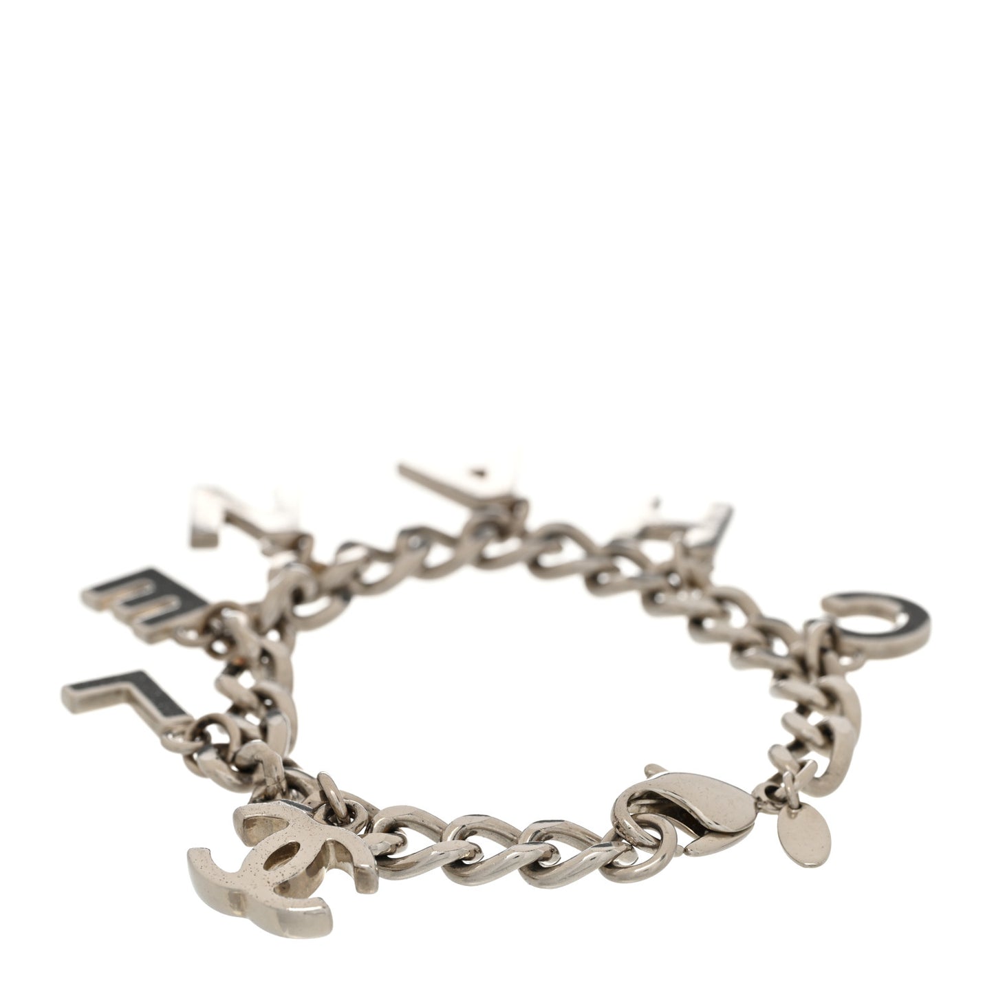 CC Logo Charms Bracelet Silver