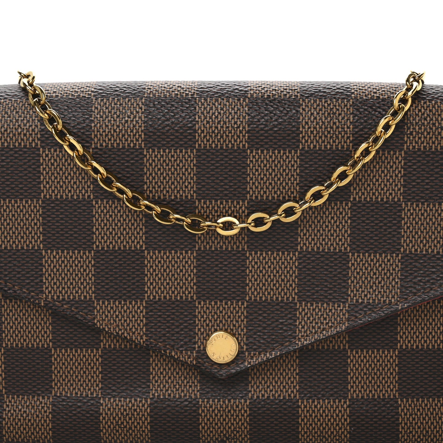 Damier Ebene Pochette Felicie Chain Wallet