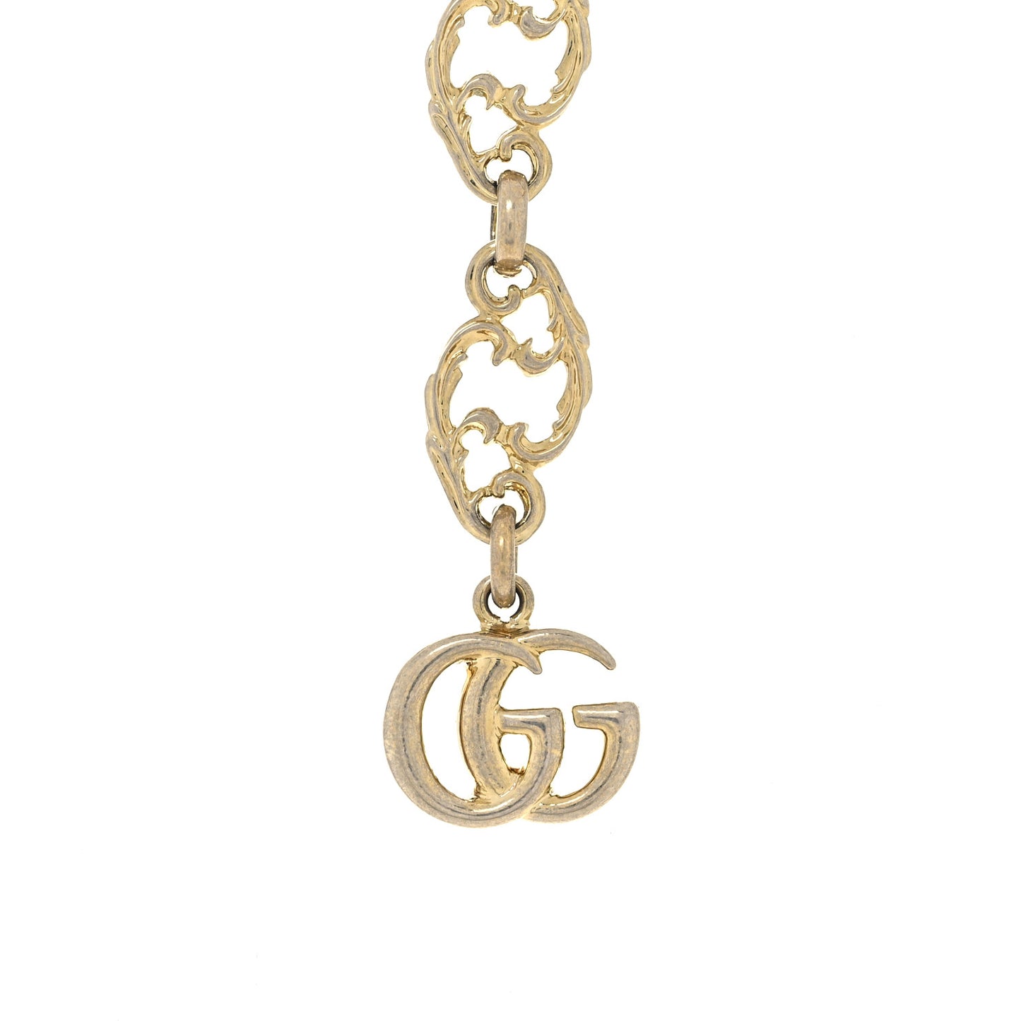 Metal Enamel Roaring Tiger Pendant Necklace Gold