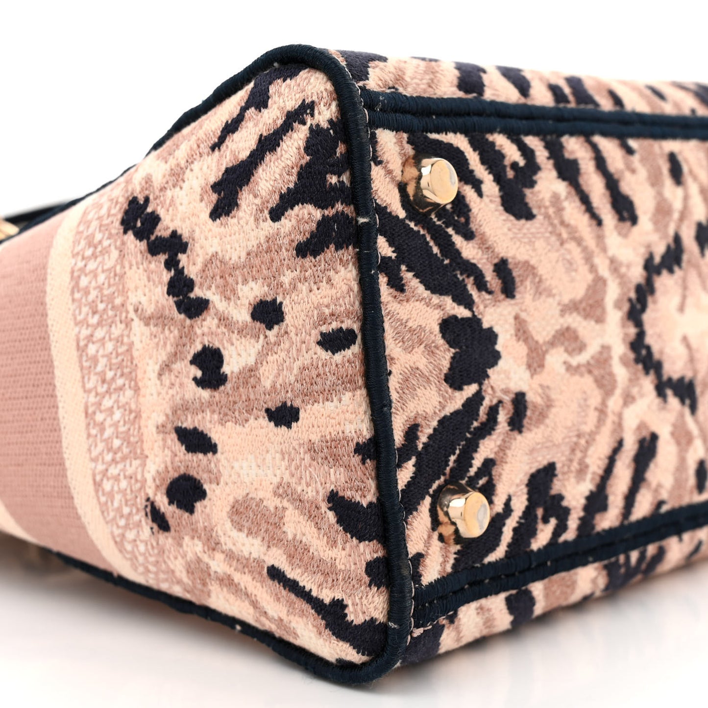 CHRISTIAN DIOR Canvas Embroidered Medium Tie And Dior Lady D-Light