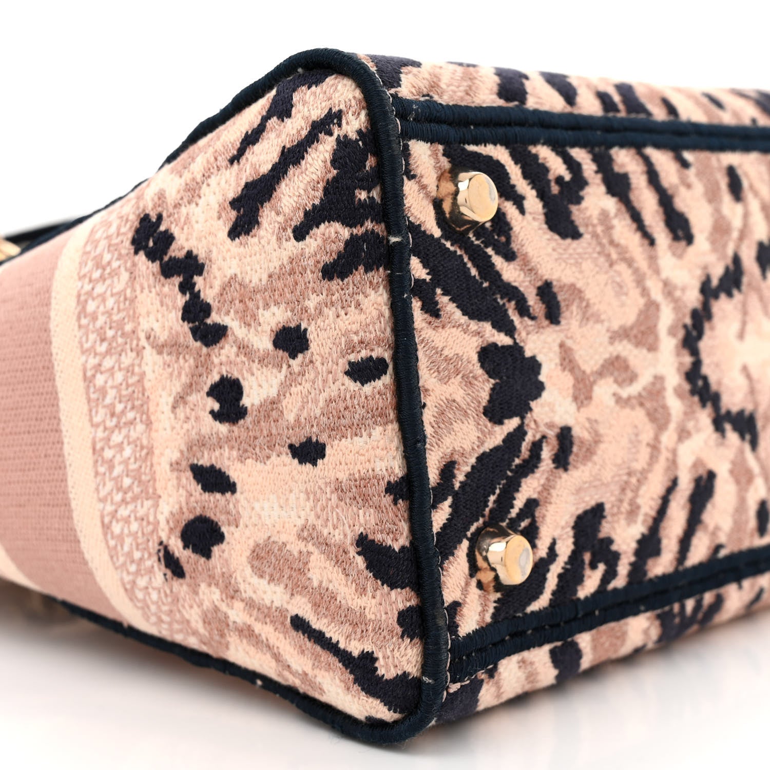 Christian Dior CHRISTIAN DIOR Canvas Embroidered Medium Tie And Dior Lady D-Light 9 of 14