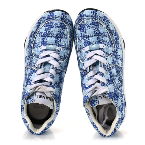 Tweed CC Sneakers 36.5 Blue White