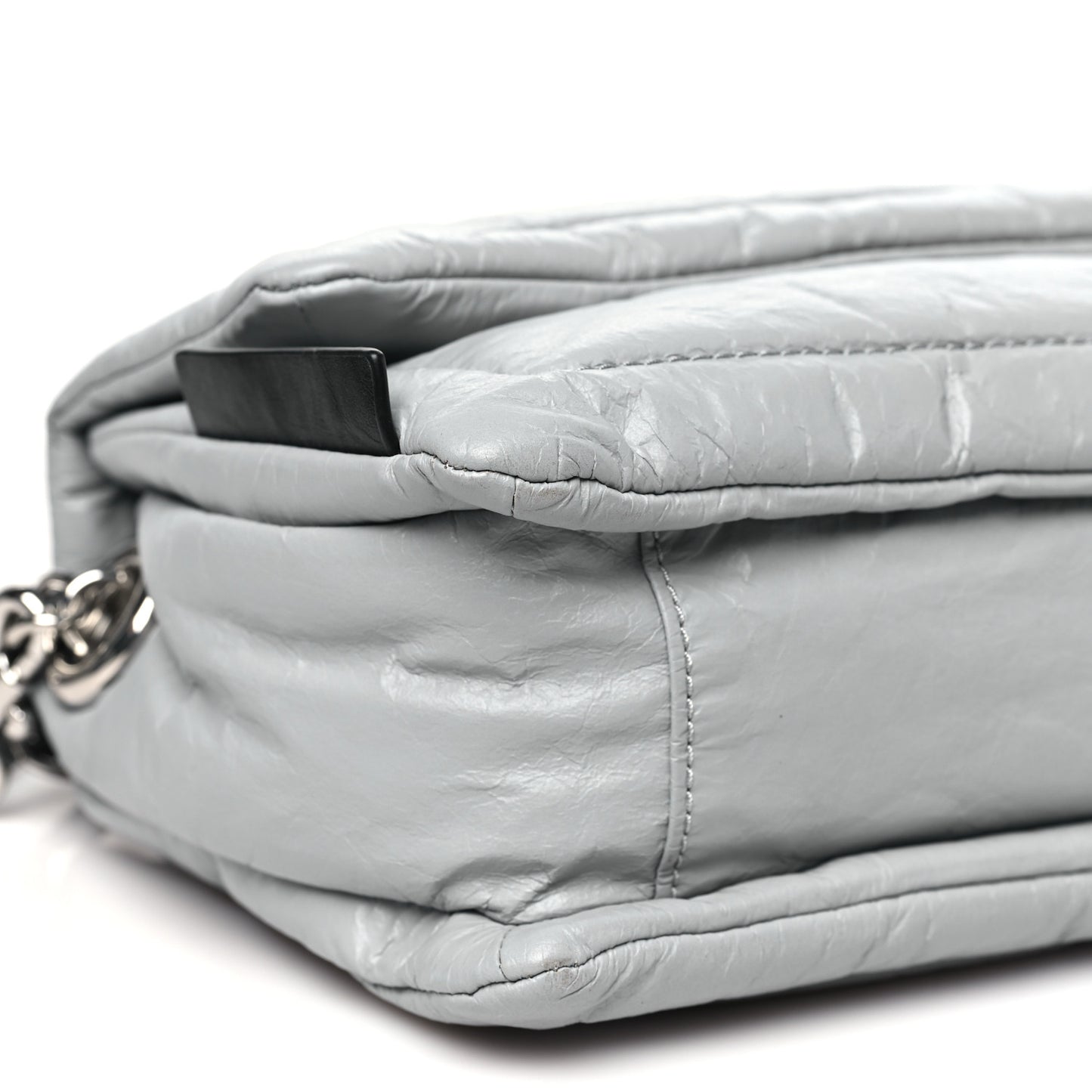 Lambskin The Pillow Bag Light Grey