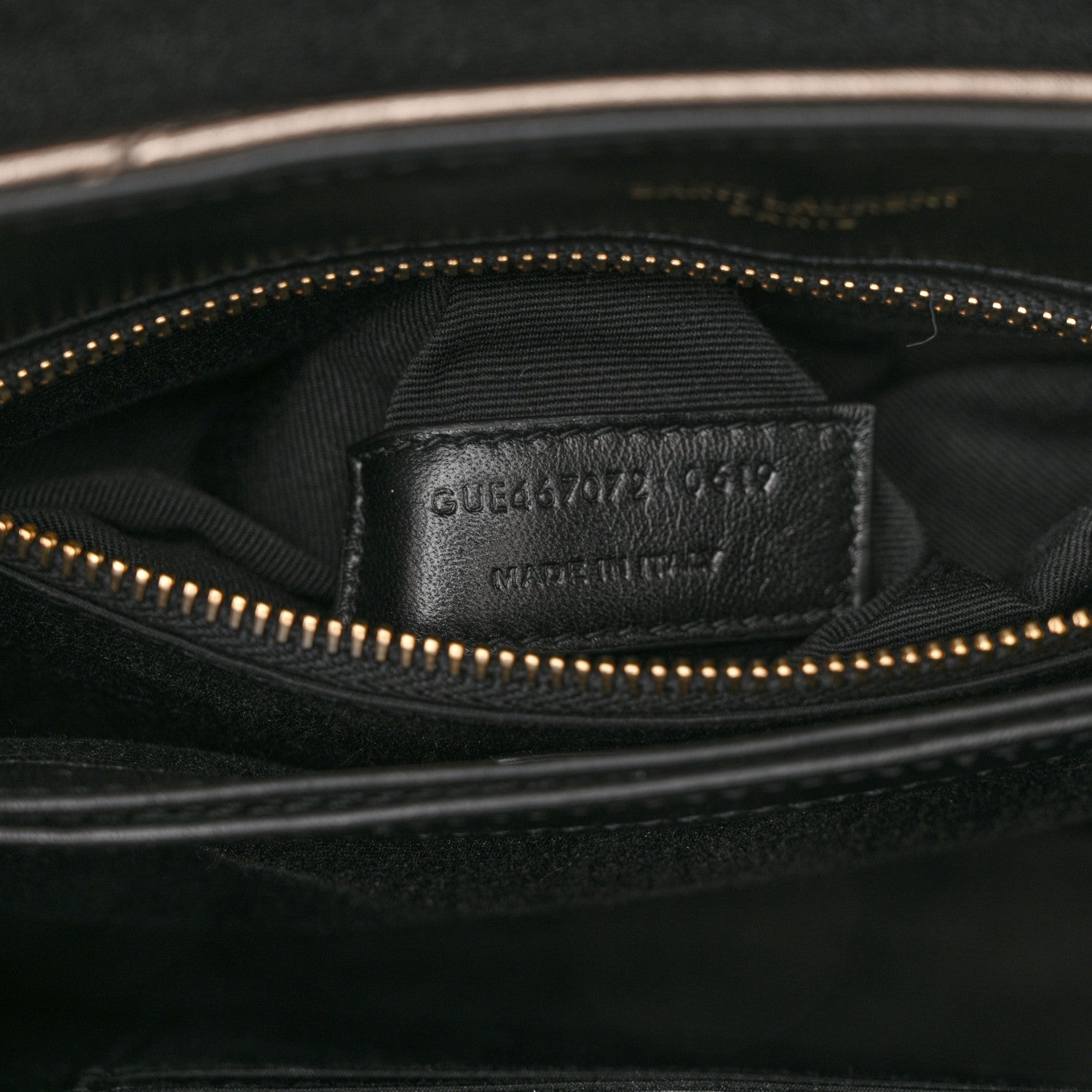 Saint Laurent Metallic Calfskin Y Quilted Monogram Toy Loulou Crossbody Bag Piombo 7 of 12