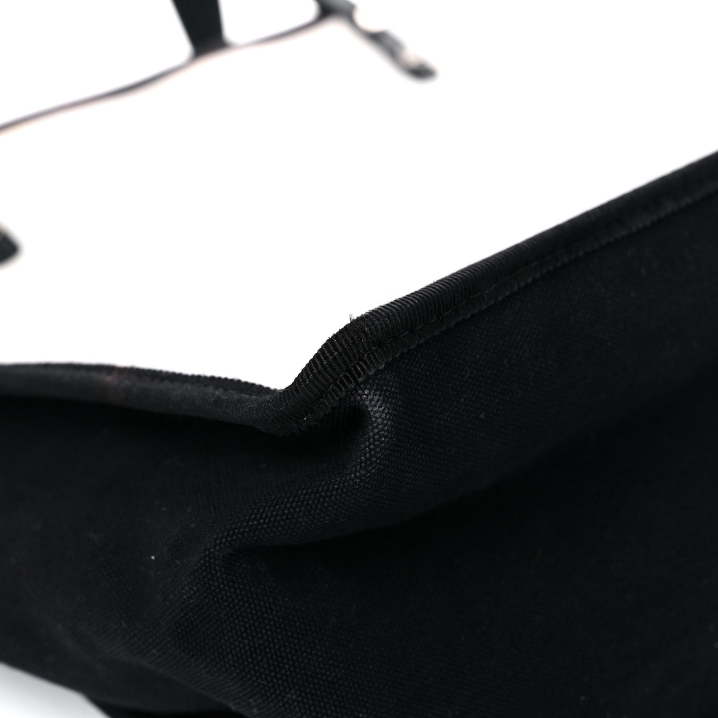 Canvas Calfskin Let's Demonstrate Small Tote White Black