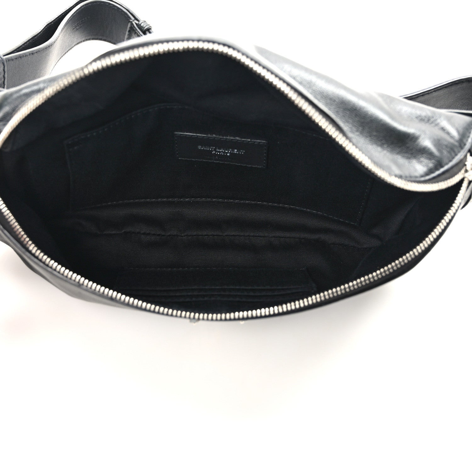 Saint Laurent Calfskin Monogram Belt Bag Black 5 of 9