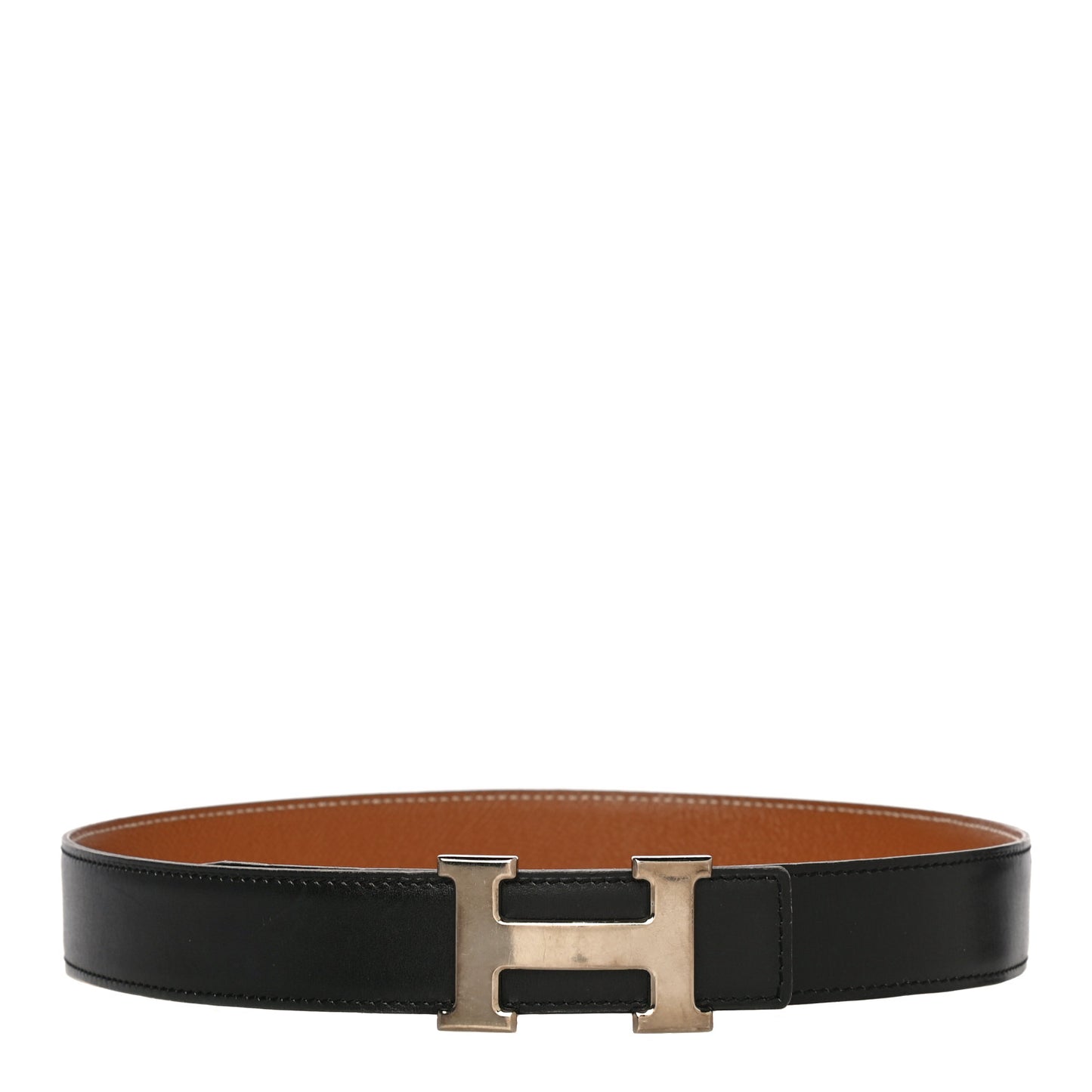 Box Courchevel 32mm H Belt 74 Black Gold