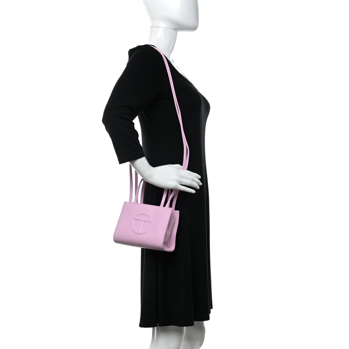 Vegan Leather Small Shopping Bag Bubblegum