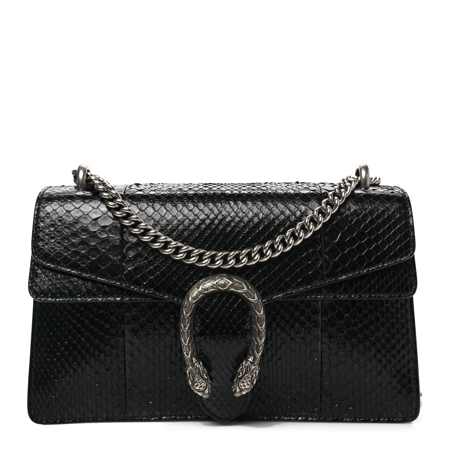 【美品✨】GUCCI グッチ　ワンショルダーバッグ　デュオニソス　蛇　黒 Gucci Snakeskin Small Dionysus Shoulder Bag Black 1247991