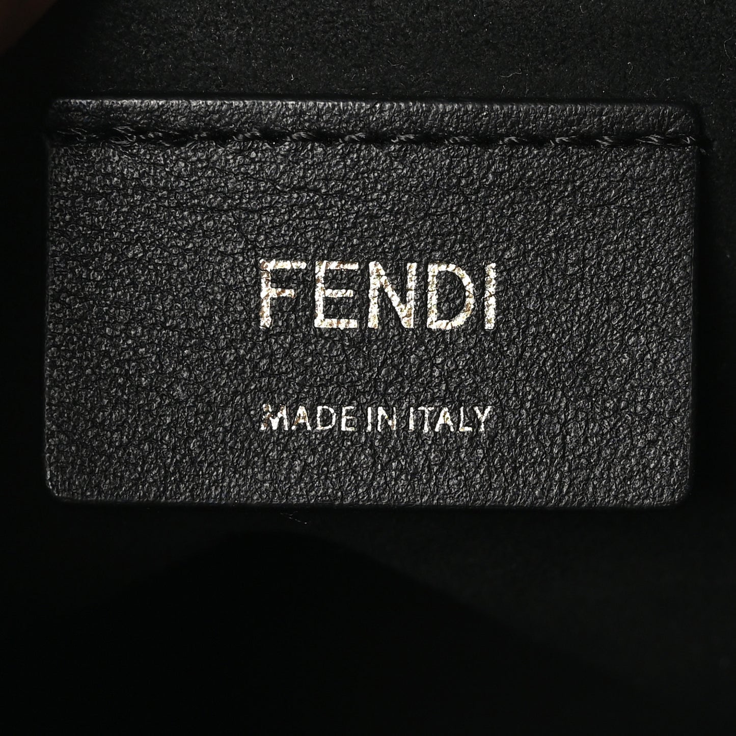 Kuban Canvas Vitello King F is Fendi FF Embroidered Mini Mon Tresor Bucket Bag Multicolor Cuoio