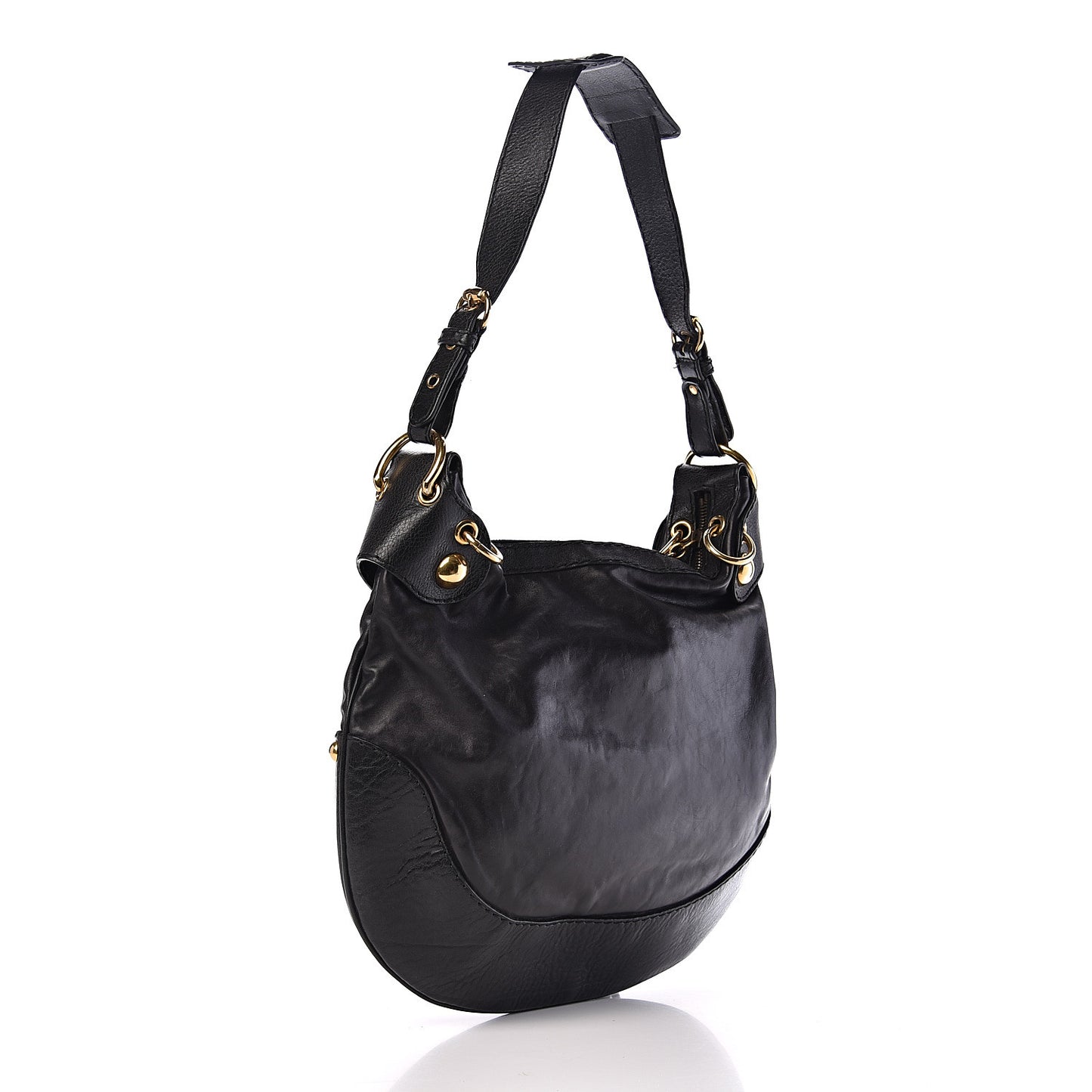 Calfskin Babouska Hobo Black
