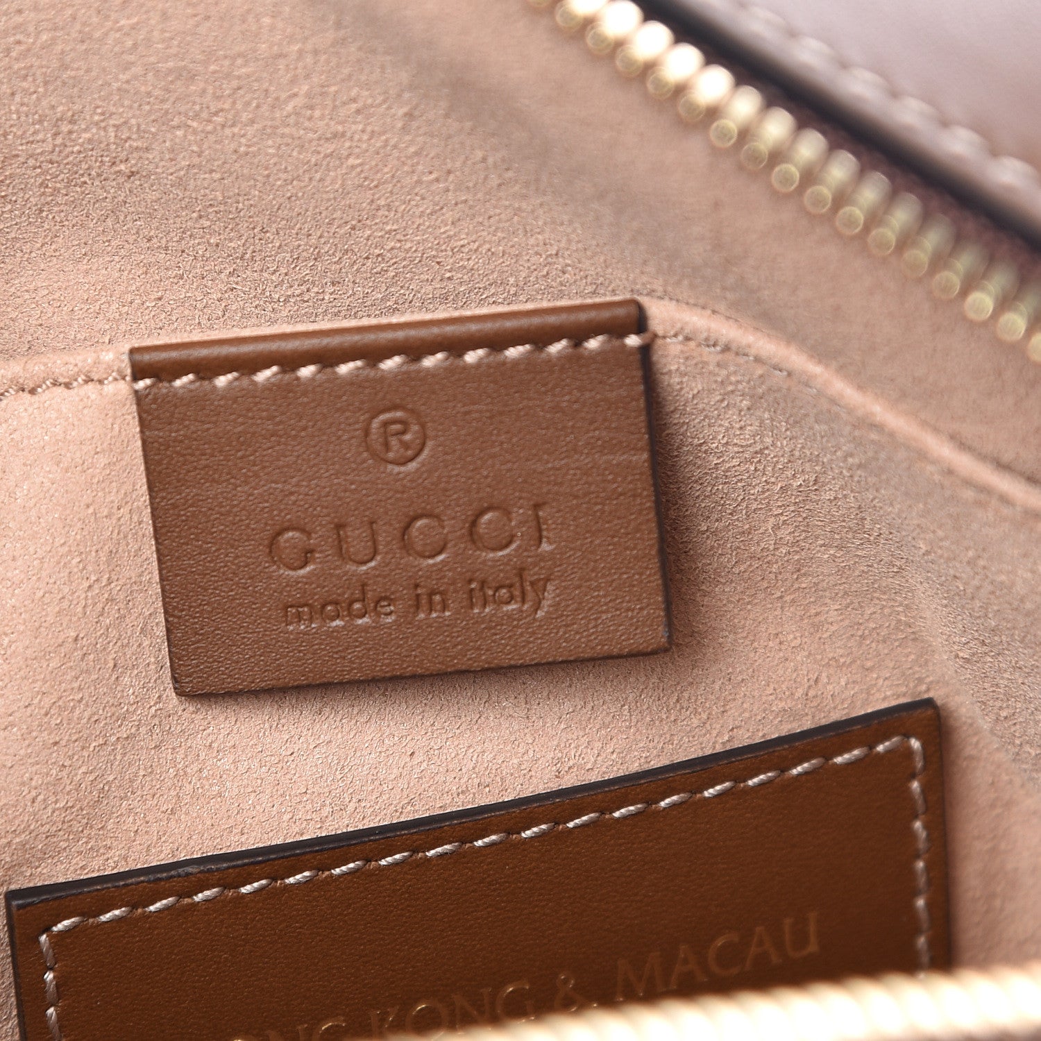Gucci GG Supreme Monogram Butterfly Embroidered Mini Chain Shoulder Bag Beige Tuscany 8 of 9