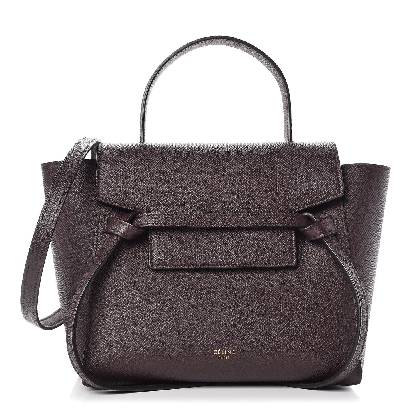 Grained Calfskin Nano Belt Bag Brown