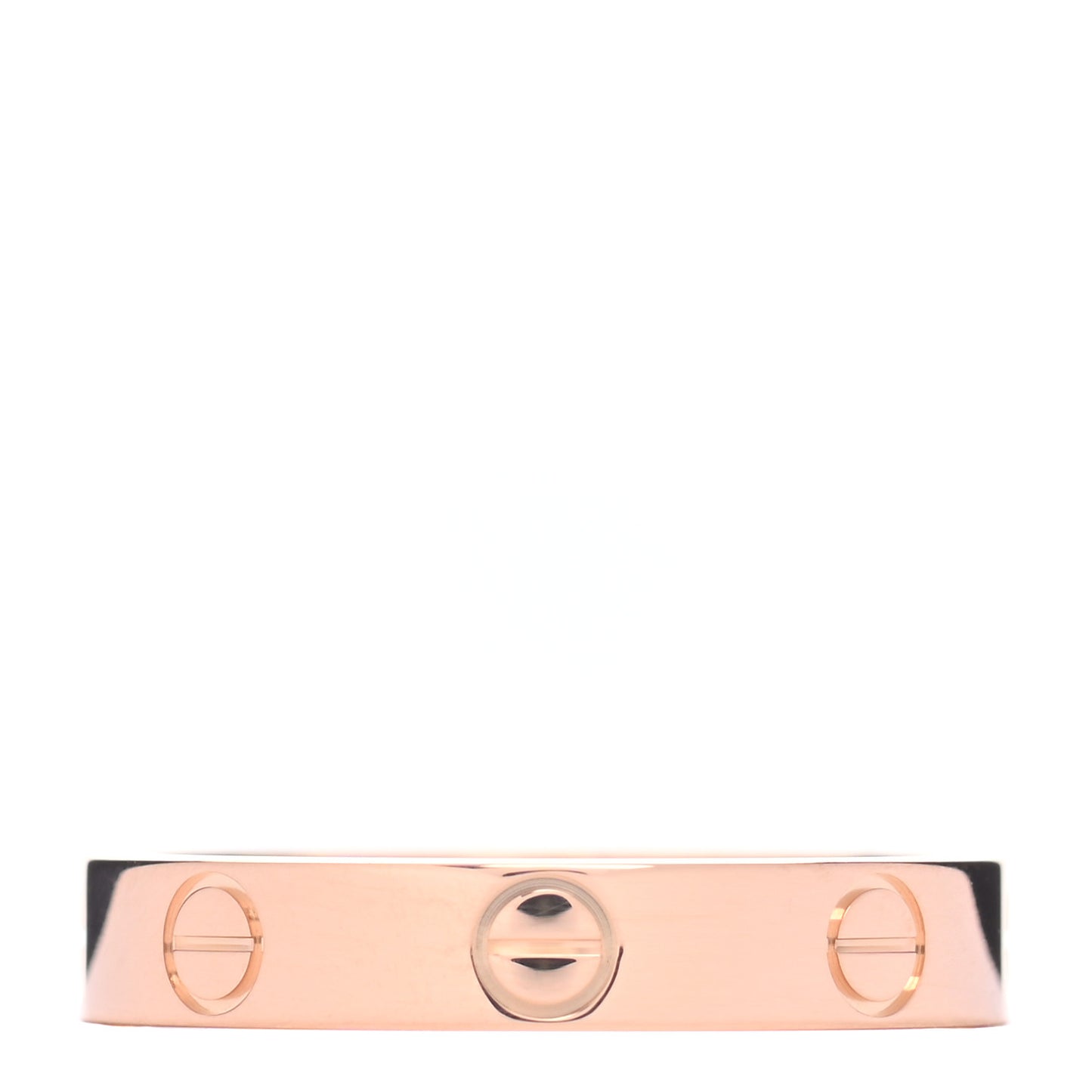 18K Pink Gold 3.5mm LOVE Wedding Band Ring 53 6.5