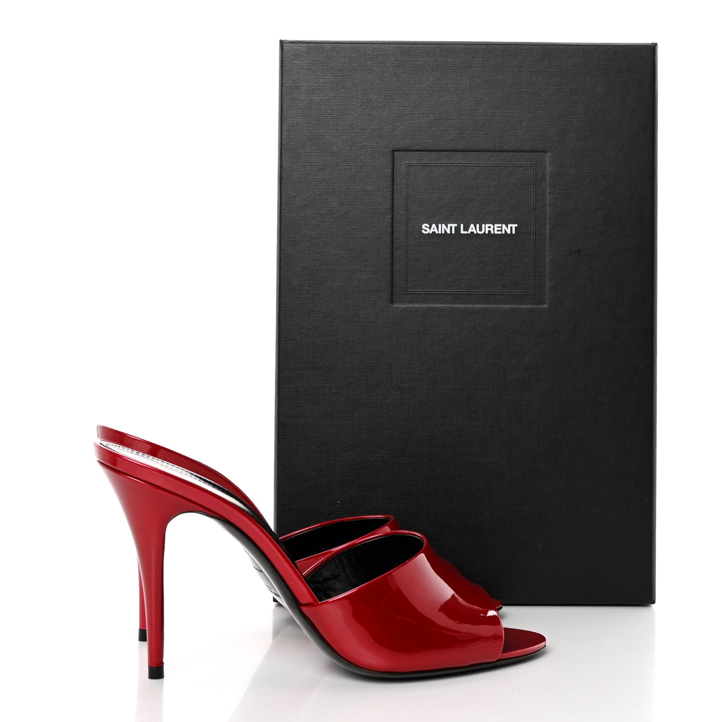 Vernice Gloss La 16 95 Mule Sandals 38 Tibet Red