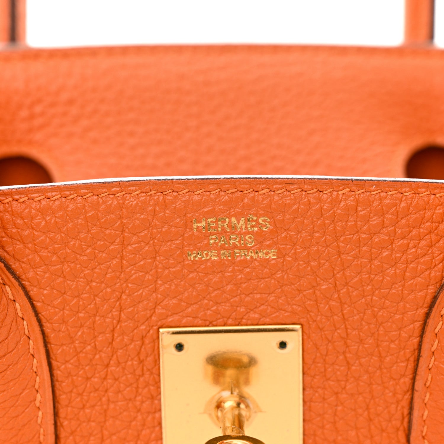 Hermes Togo Birkin 30 Orange 6 of 13