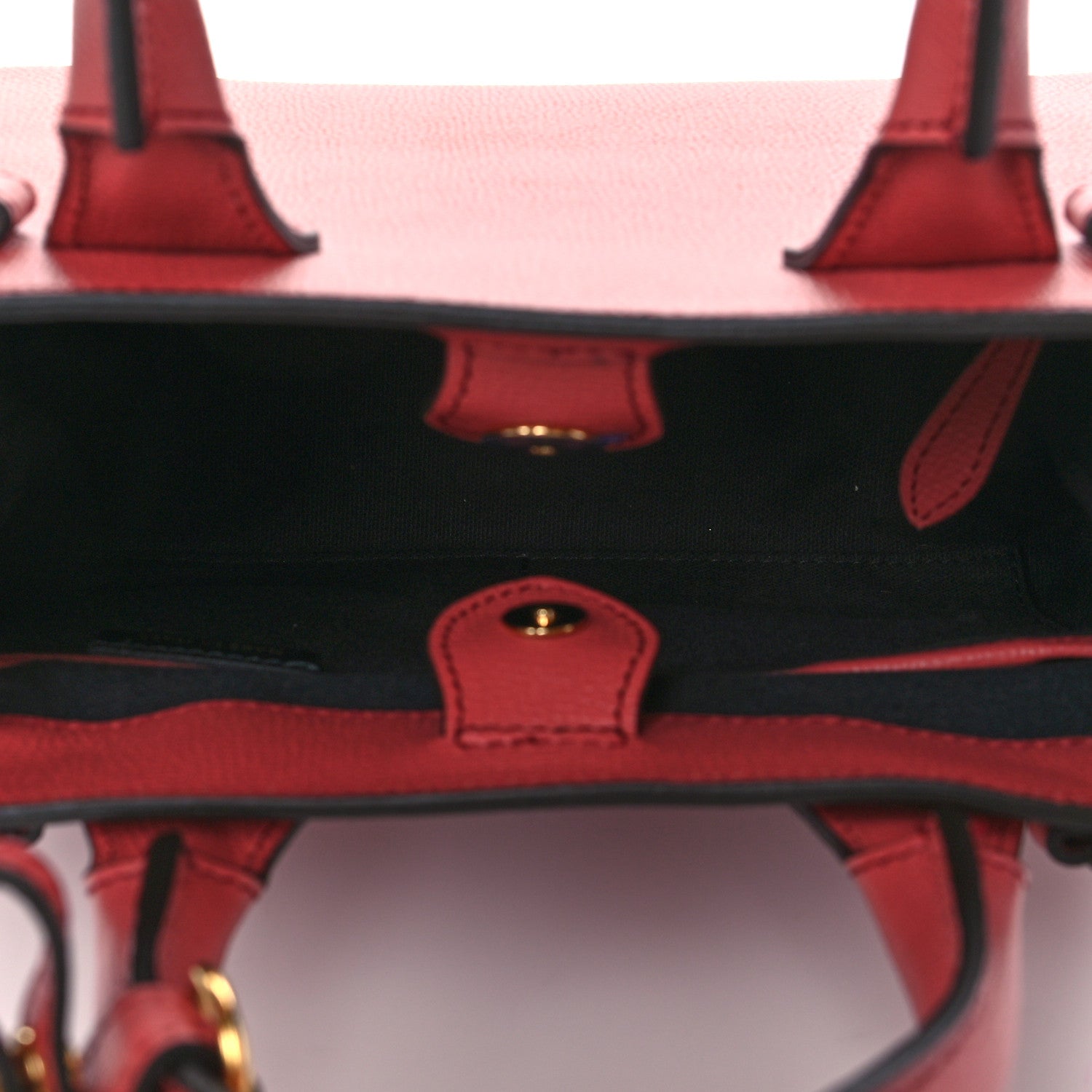 Burberry Grainy Calfskin House Check Small Banner Tote Cinnamon Red 5 of 9