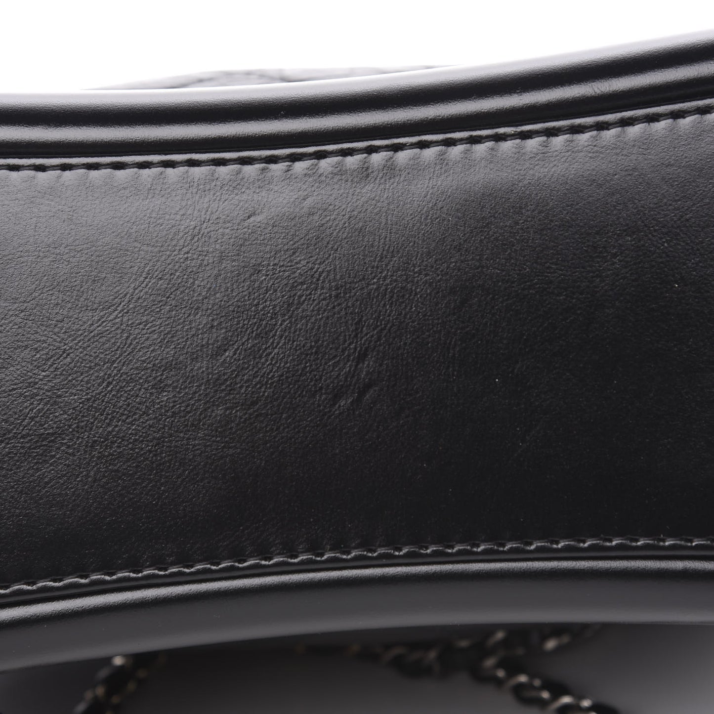 Aged Calfskin Quilted Small Gabrielle Backpack Black