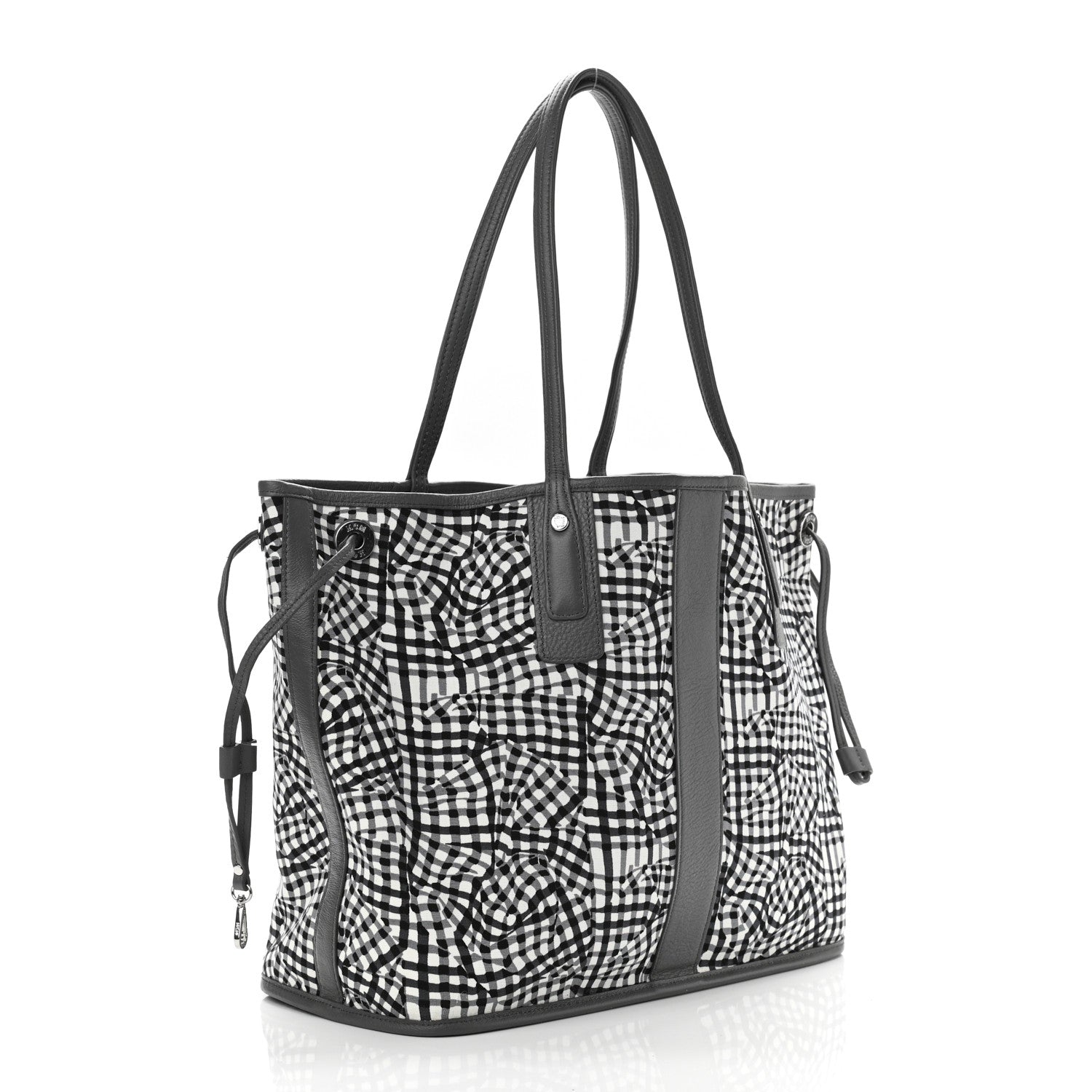 MCM Visetos Medium Liz Reversible Shopper Tote Black 5 of 14