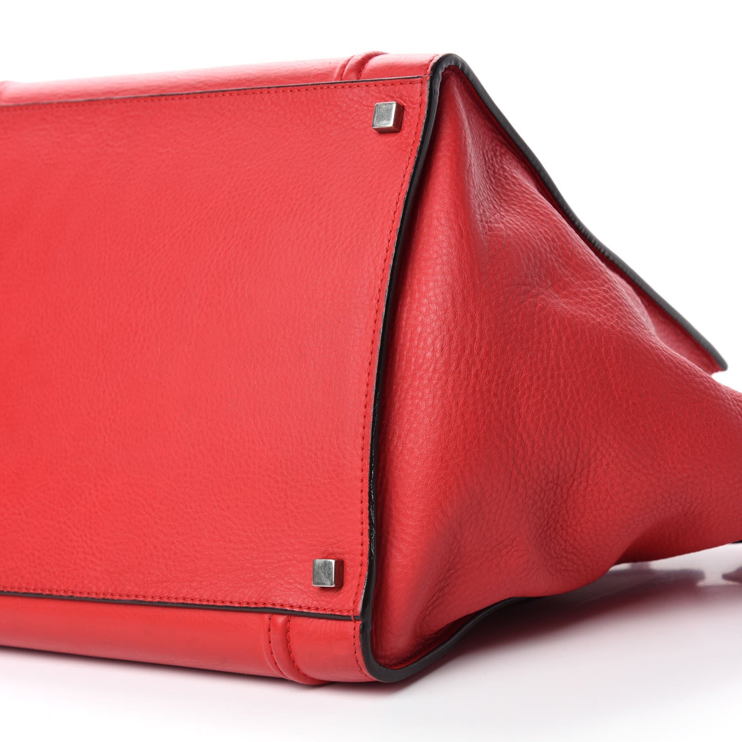 Celine Supple Calfskin Medium Phantom Luggage Vermillion 7 of 10