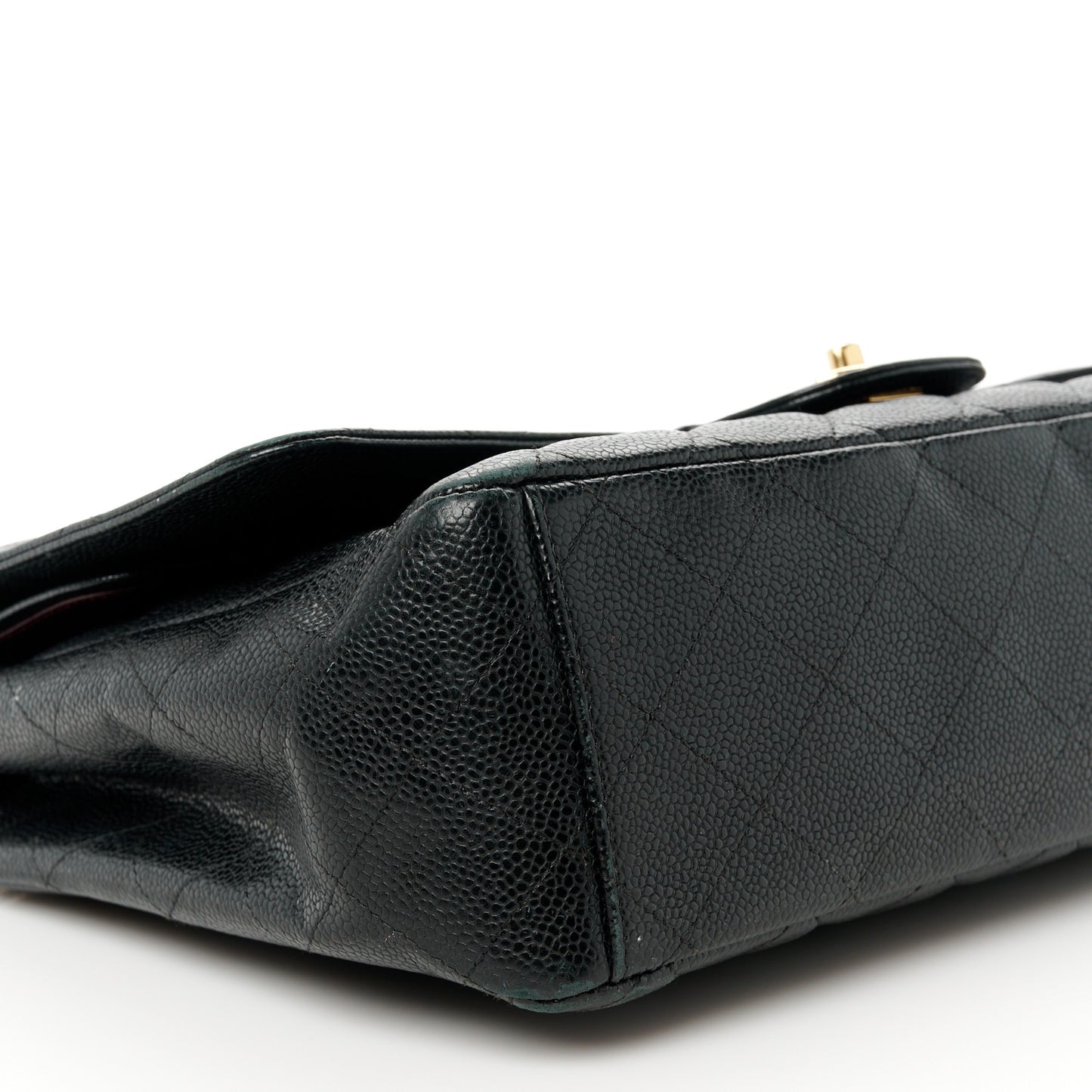 Caviar Quilted Maxi Double Flap Black