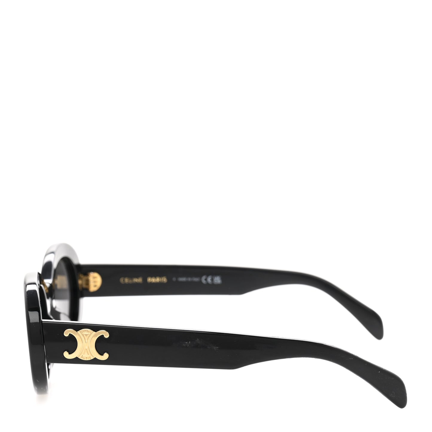 Acetate Triomphe 01 Gingham Sunglasses CL 40194U Black White Smoke