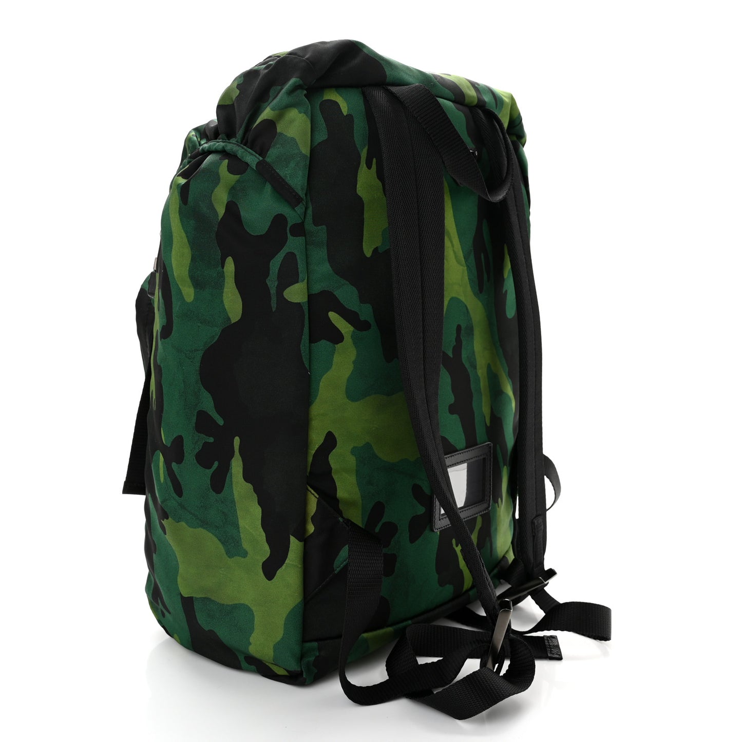 Tessuto Nylon Camouflage Print Double Buckle Backpack Mimetico
