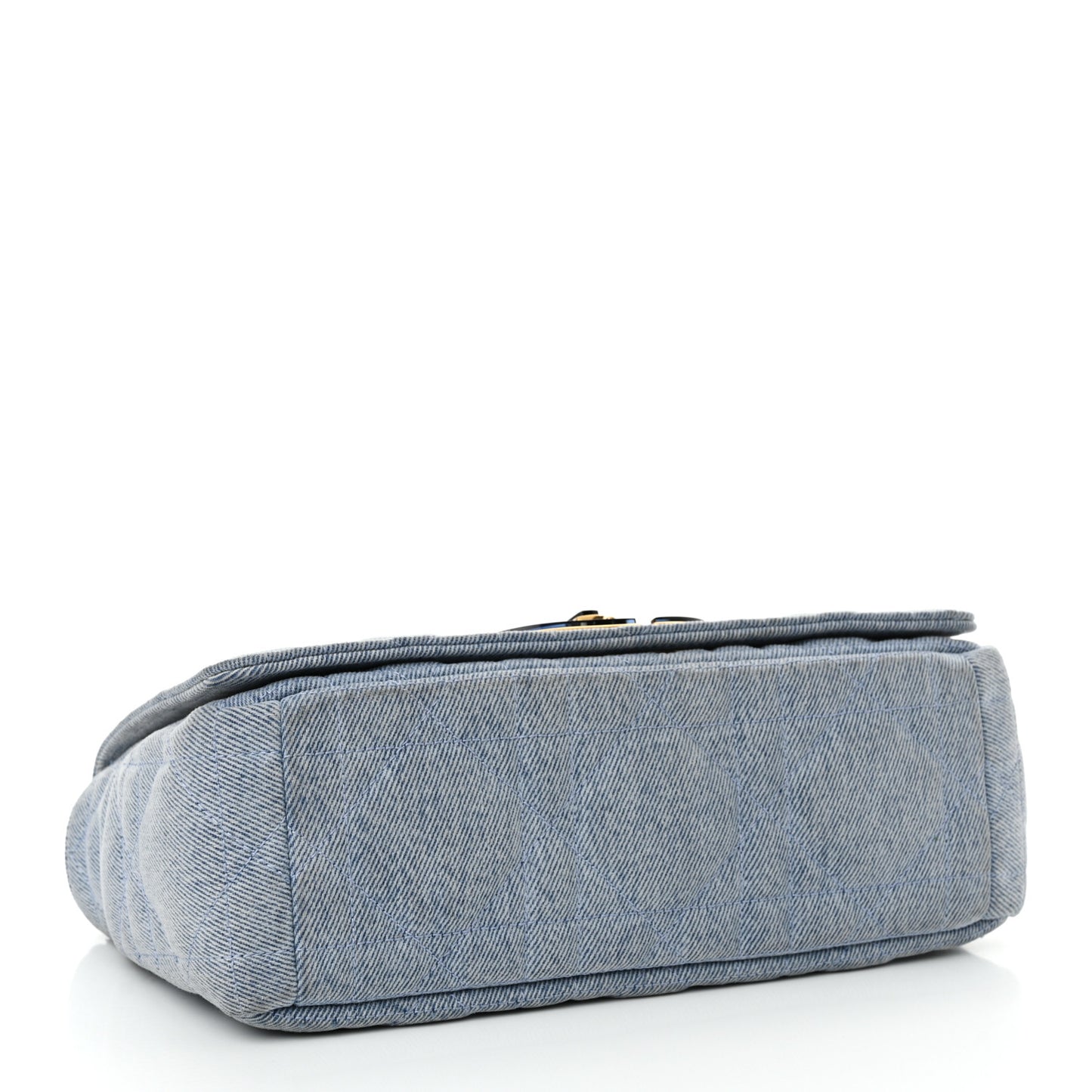 Denim Macrocannage Medium Caro Bag Blue