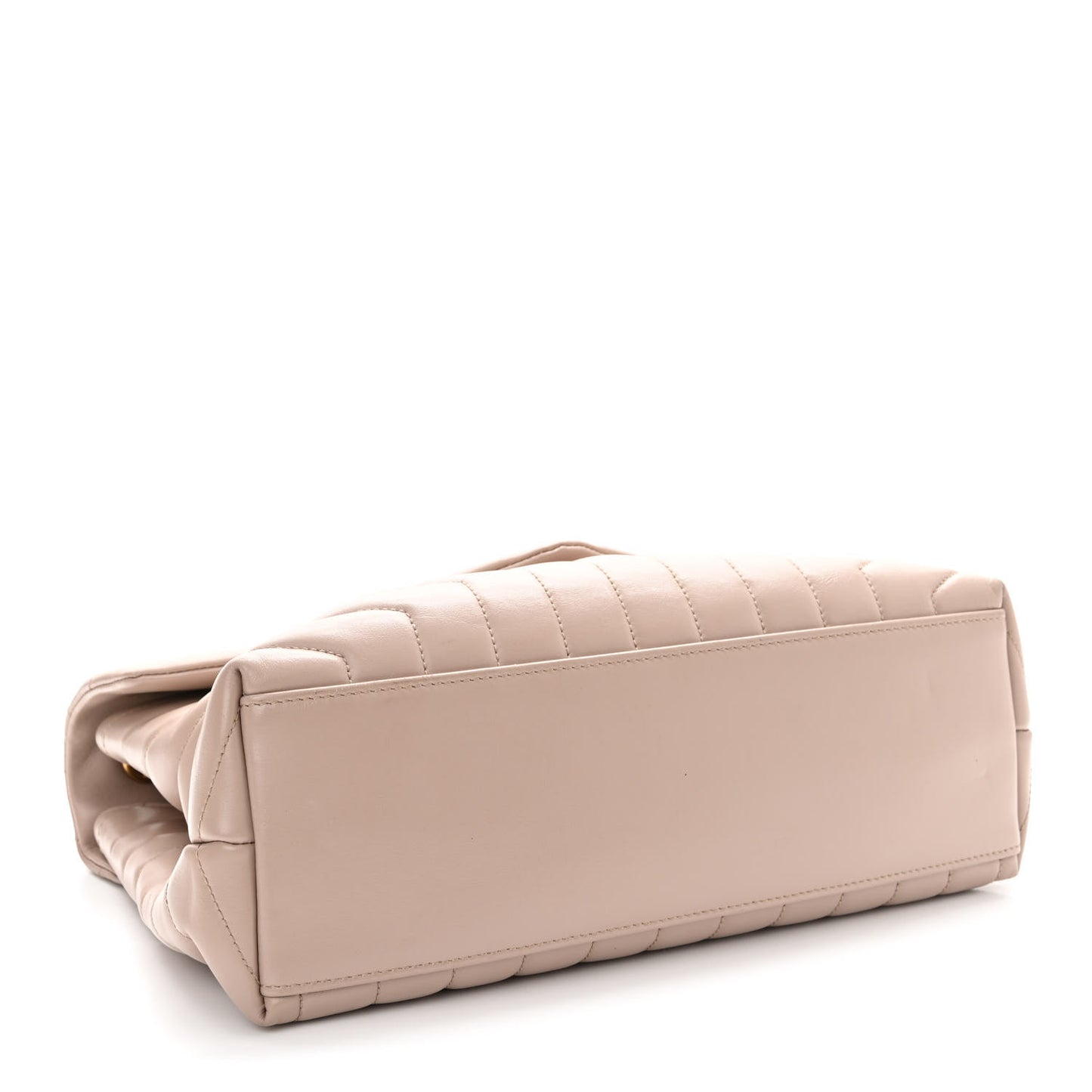 Calfskin Y Quilted Monogram Medium Loulou Chain Satchel Light Natural
