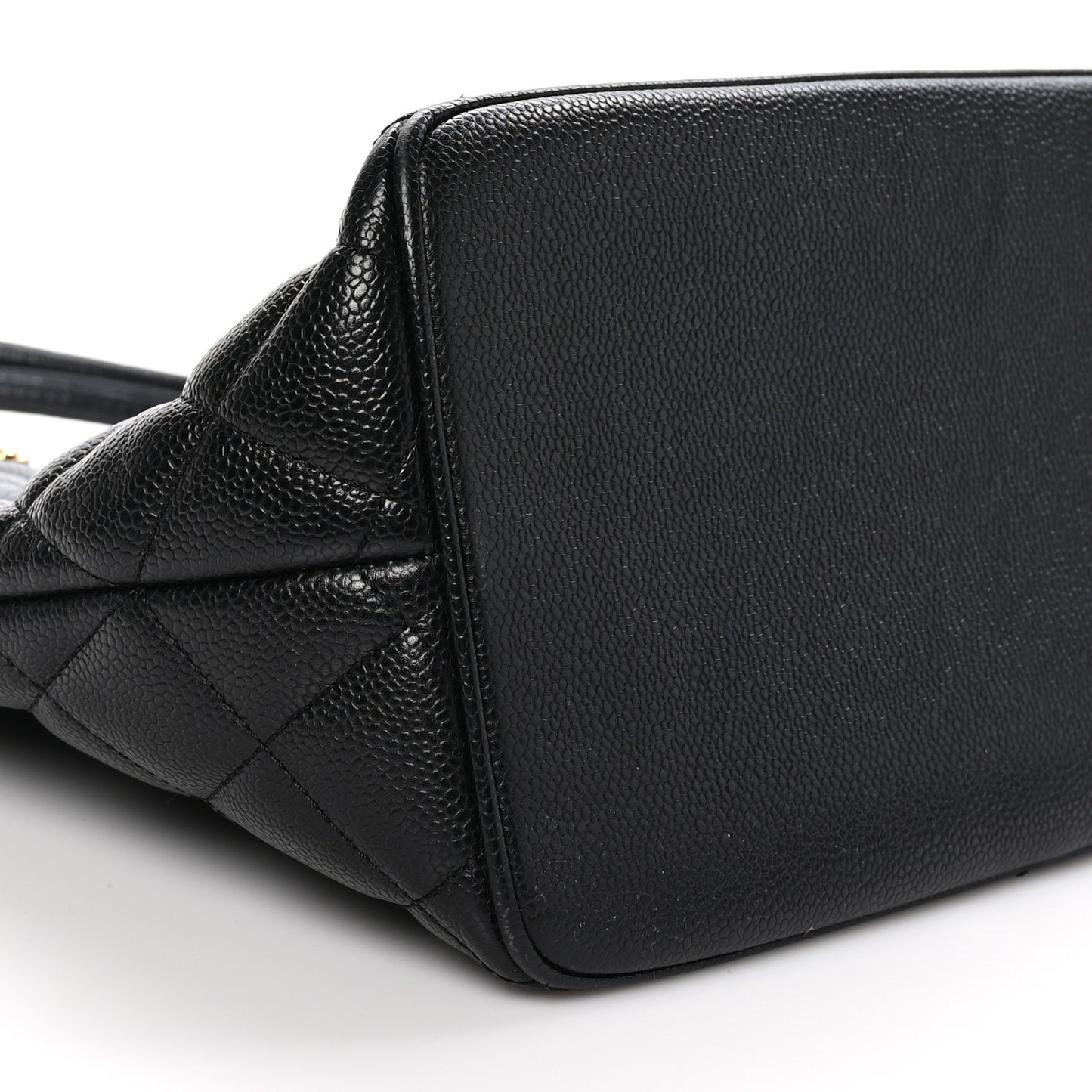 Caviar Quilted Medallion Tote Black