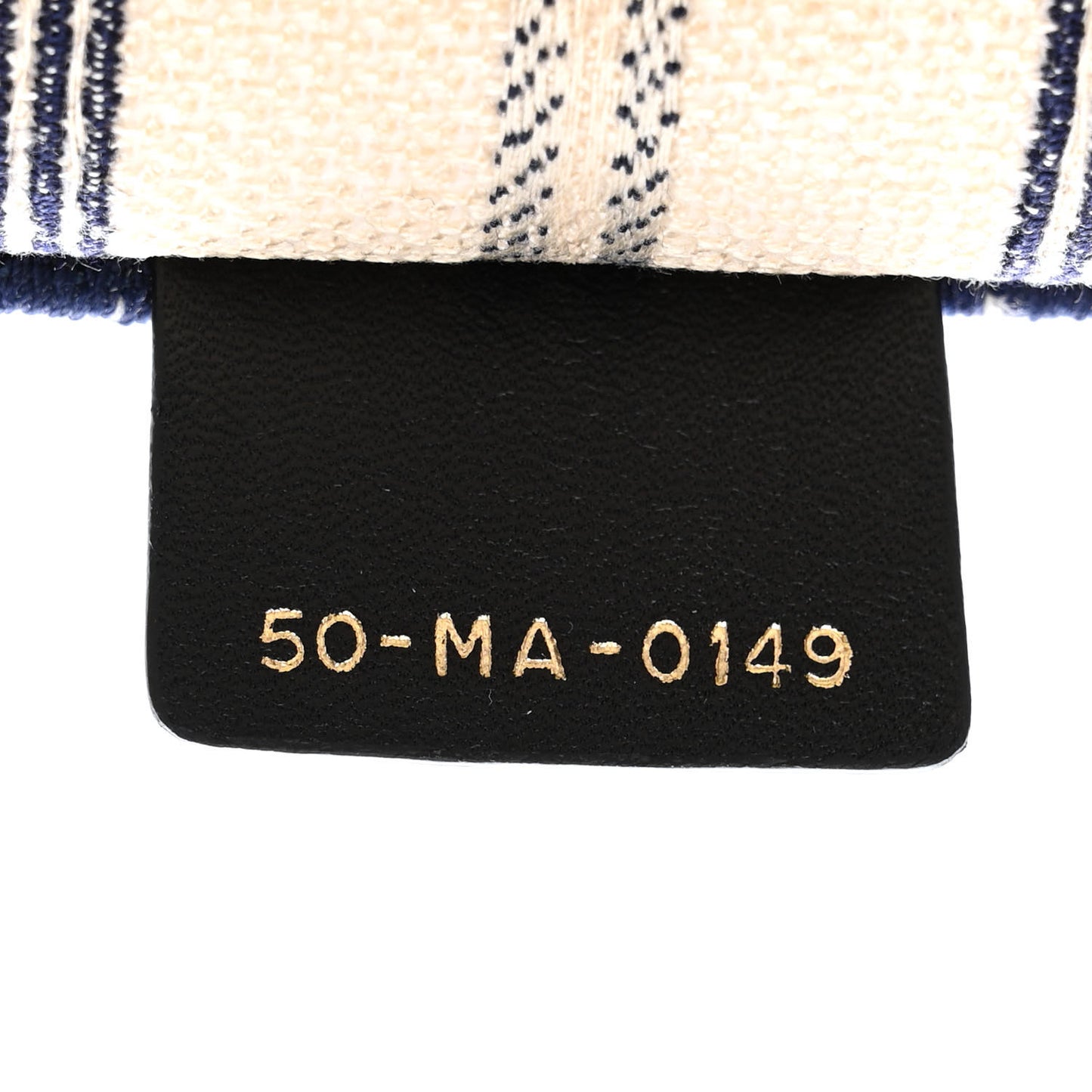 Canvas Embroidered Forte Dei Marmi Striped Book Tote Blue
