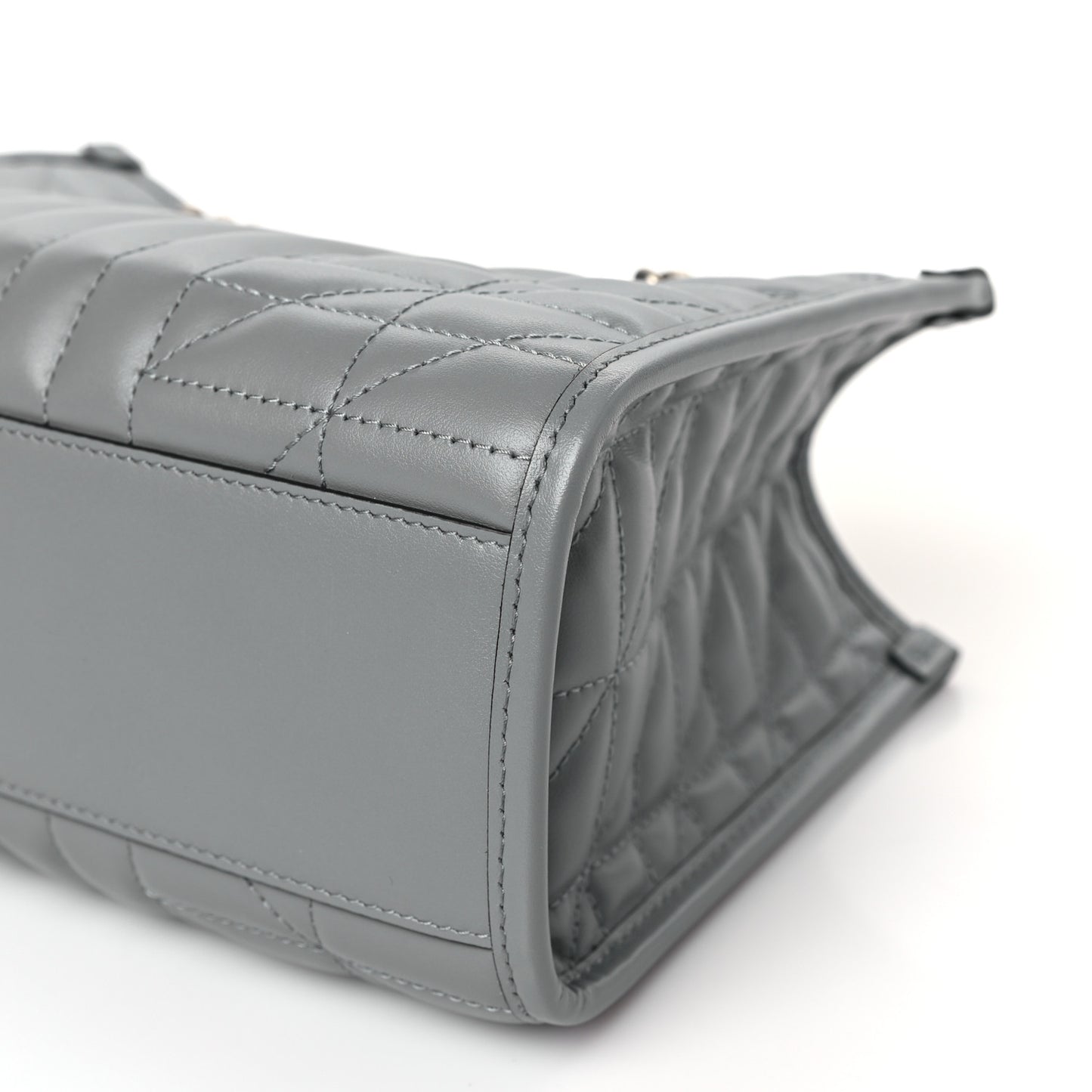 Calfskin Matelasse Aria Small GG Marmont Shoulder Tote Deep Grey