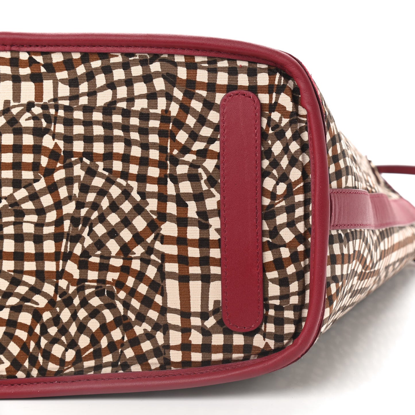 Visetos Medium Liz Reversible Shopper Tote Beige Red