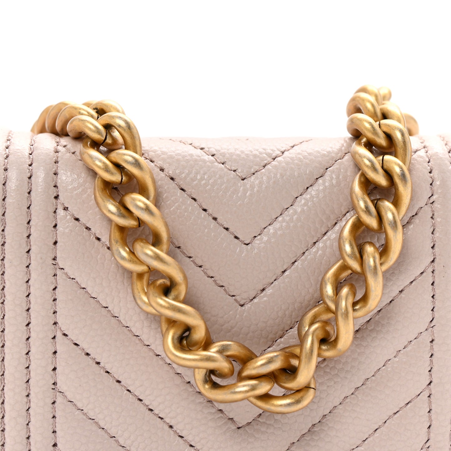 Caviar Chevron Quilted Boy Flap Waist Belt Bag Light Purple