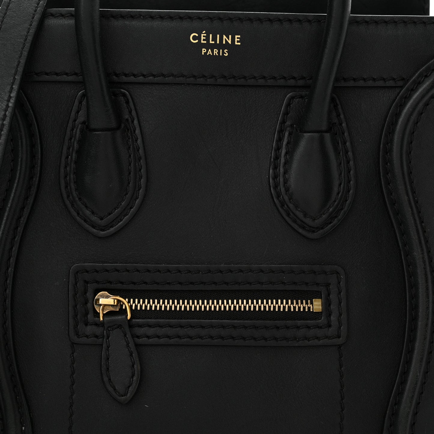 Smooth Calfskin Nano Luggage Black